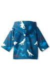 Hatley Baby Boys Dinosaur Colour Changing Raincoat, Blue Multi