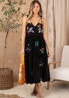Hope & Ivy The Lindsey Sequin Embellished Tiered Dress, Black
