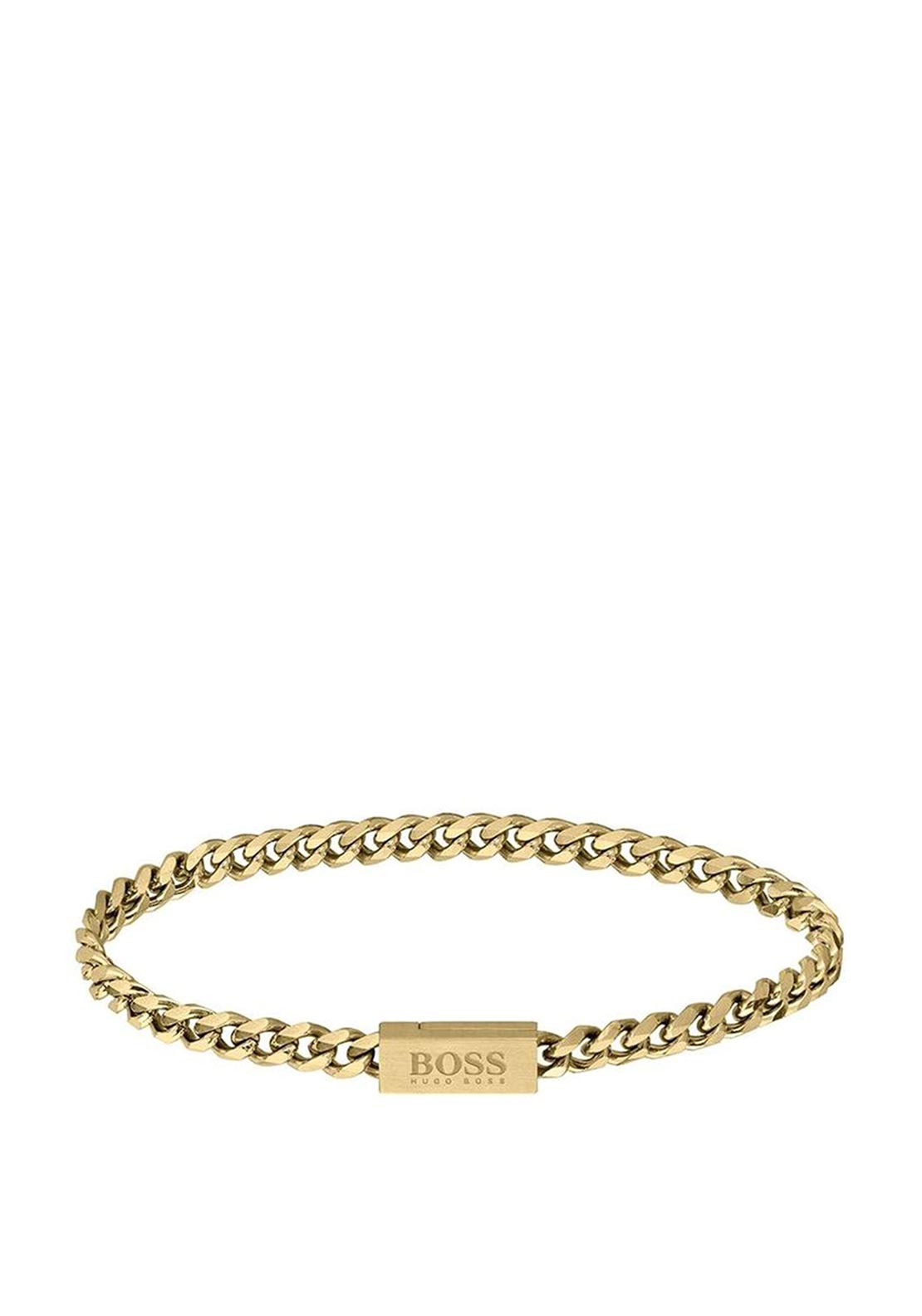 Hugo Chain Hugo Boss Mens Chain Bracelet, Gold - McElhinneys