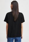 ICHI Basic Crew Neck T-Shirt, Black