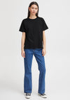 ICHI Basic Crew Neck T-Shirt, Black