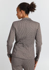 ICHI Kate Short Check Tailored Blazer, Nomad