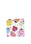 IHR Joyful Ladybugs Lunch Napkins, White Multi