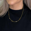 M Collection CD Necklace, Gold