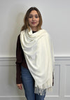 Serafina Collection Cashmere Blend Pashmina, Ecru