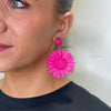 Serafina Collection Floral Drop Earrings, Pink
