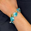 Serafina Collection Shell Charm Bracelet, Blue