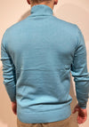 Tom Penn Quarter Zip Sweater, Turquoise