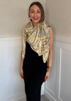 Serafina Collection Butterfly Print Scarf, Beige