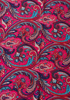 Serafina Collection Paisley Print Scarf, Dark Pink
