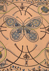 Serafina Collection Butterfly Print Scarf, Peach