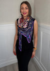 Serafina Collection Paisley Floral Print Scarf, Purple Multi