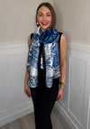 Serafina Collection Medieval Print Scarf, Blue