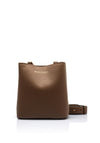 Valentino Faith Smooth Medium Bucket Bag, Taupe