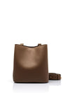 Valentino Faith Smooth Medium Bucket Bag, Taupe