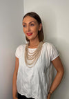 Serafina Collection Layered Necklace, Beige