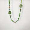 Serafina Collection Resin Beaded Long Necklace, Green