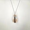 Serafina Collection Marble Resin Pendant Long Necklace, Taupe