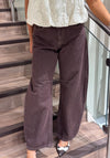 TOPSHOP Barrel High Ride Jeans, Brown
