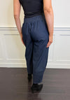 My Soul Cropped Denim-Like Wide Leg Trousers, Blue