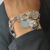 Absolute Multi Charm T-Bar Bracelet, Silver