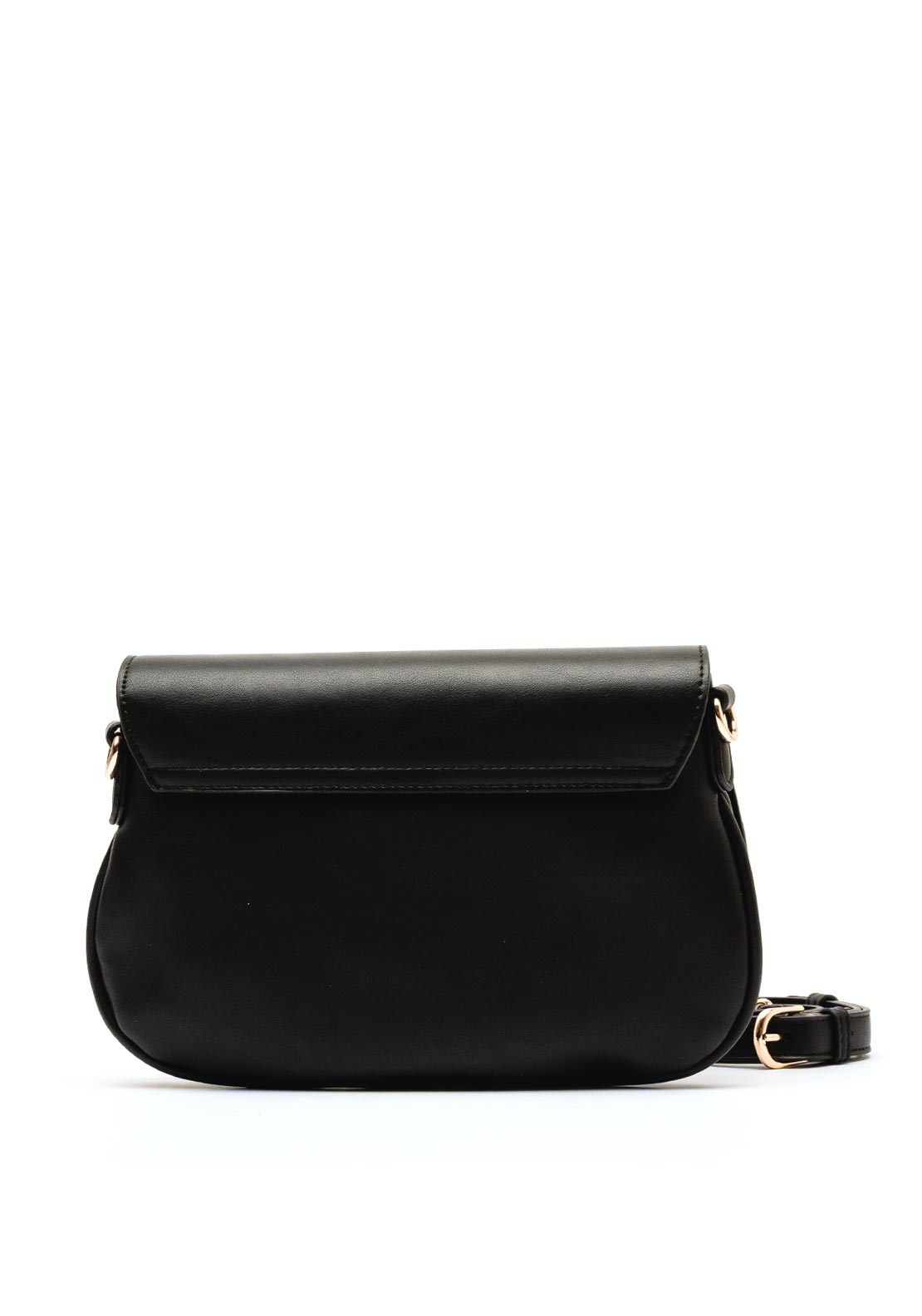 Valentino Moses Flapover Crossbody Bag, Black