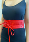 Serafina Collection Wrap Around Waist Belt, Red