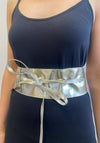 Serafina Collection Wrap Around Waist Belt, Gold