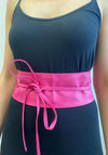 Serafina Collection Wrap Around Waist Belt, Pink