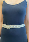Serafina Collection Diamante Pearl Belt, Gold
