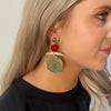 Serafina Collection Hammered Coin Drop Earring, Gold