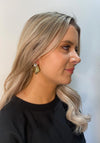 Serafina Collection Geometrical Leaf Earring, Gold