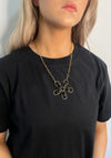 Serafina Collection Flower Pendant Necklace, Gold