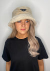 Serafina Collection Faux Fur Bucket Hat, Beige