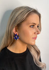 Serafina Collection Flower Earrings, Blue