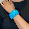 Serafina Collection Chunky Elasticated Bracelet, Blue