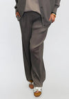 Mallisa J One Size Elasticated Waist Casual Trousers, Grey