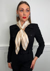 Serafina Polka Dot Neck Scarf, Beige