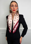 Serafina Heart Print Neck Scarf, Pink
