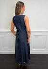 Serafina Collection Denim Sleeveless Maxi Dress, Blue