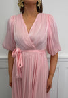 Serafina Collection Organza Wrap Long Dress, Pink