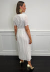 Serafina Broderie Cotton Midi Dress, White