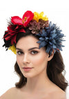 Serafina Flower Crown Headband, Multi-Coloured