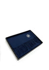 Serafina Collection Pashmina & Brooch Gift Set, Navy