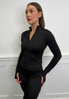 Serafina Full Zip Leisurewear Jacket, Black