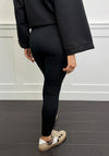 Serafina Ribbed High Waisted Leggings, Black