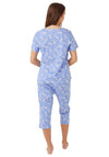 Indigo Sky Dotty Dogs Capri Pyjama Set, Blue