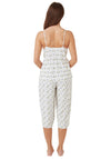 Indigo Sky Palm Island Camisole Capri Pyjama Set, Blue