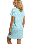 Indigo Sky Pineapple Print Short Sleeve Nightdress, Blue