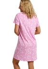 Indigo Sky Pineapple Print Short Sleeve Nightdress, Pink